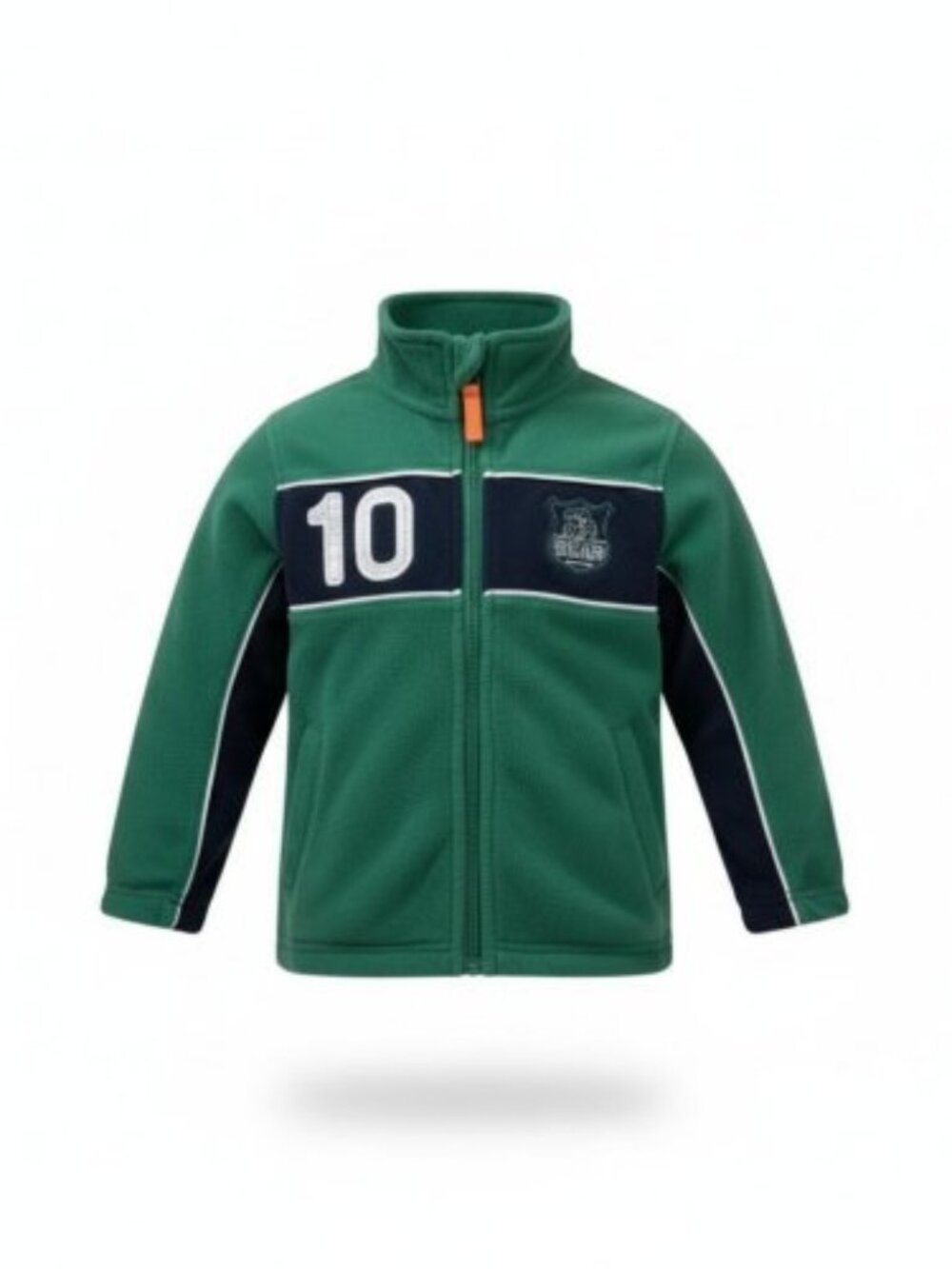St Bernard for Dunnes Green Fleece IRISH Zip Front Jacket Boys Size 3-4